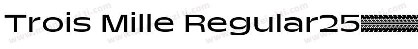 Trois Mille Regular25字体转换